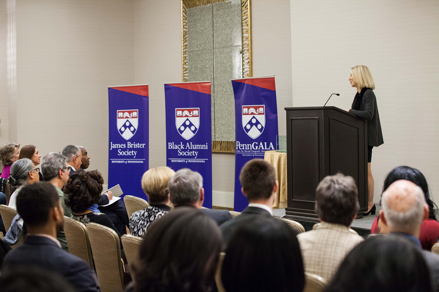 Amy Gutmann at James Brister Society annual awards