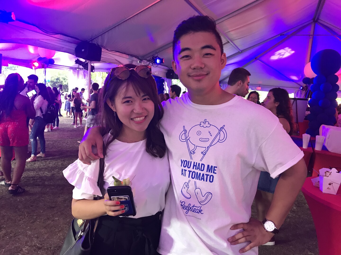 Juniors Michelle Kim and Andy Shao