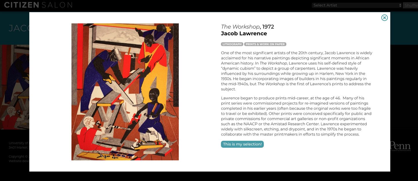 Citizen Salon crowdsourcing exhibition by Penn's Arthur Ross Gallery