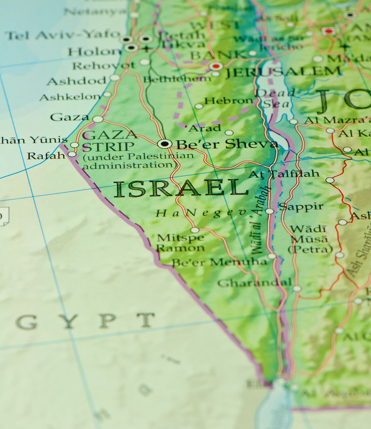 Map of Israel