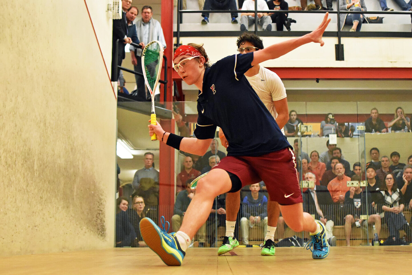 Andrew Douglas of the men's squash team