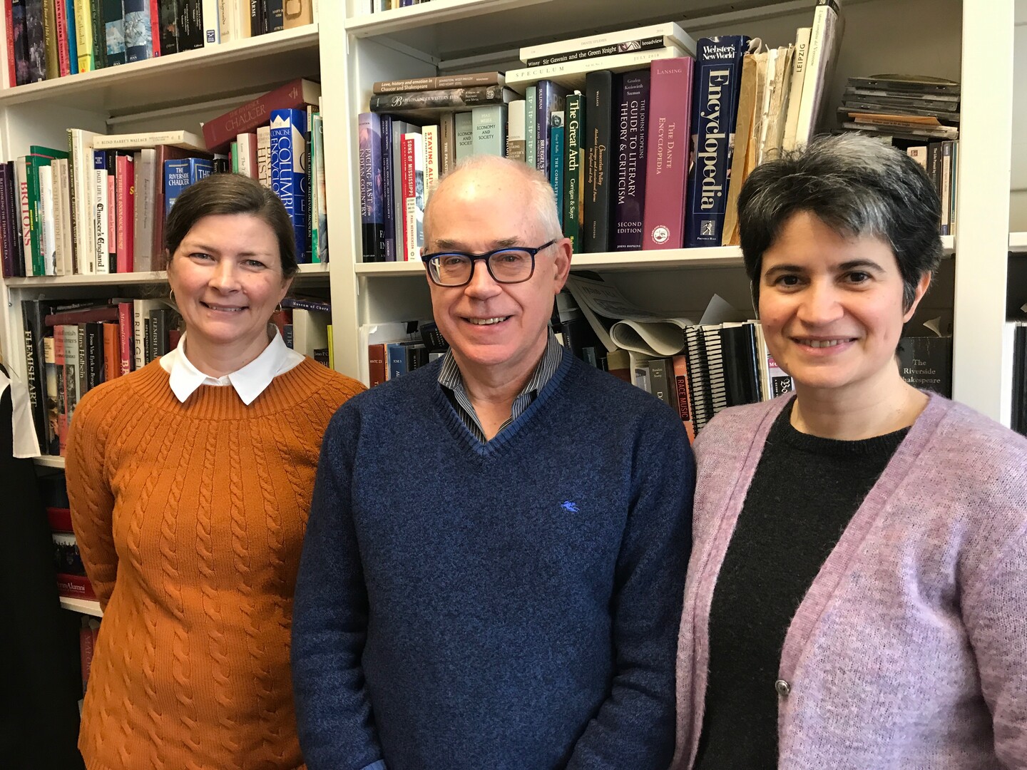 Ransom, Wallace and Verkholantsev in an office