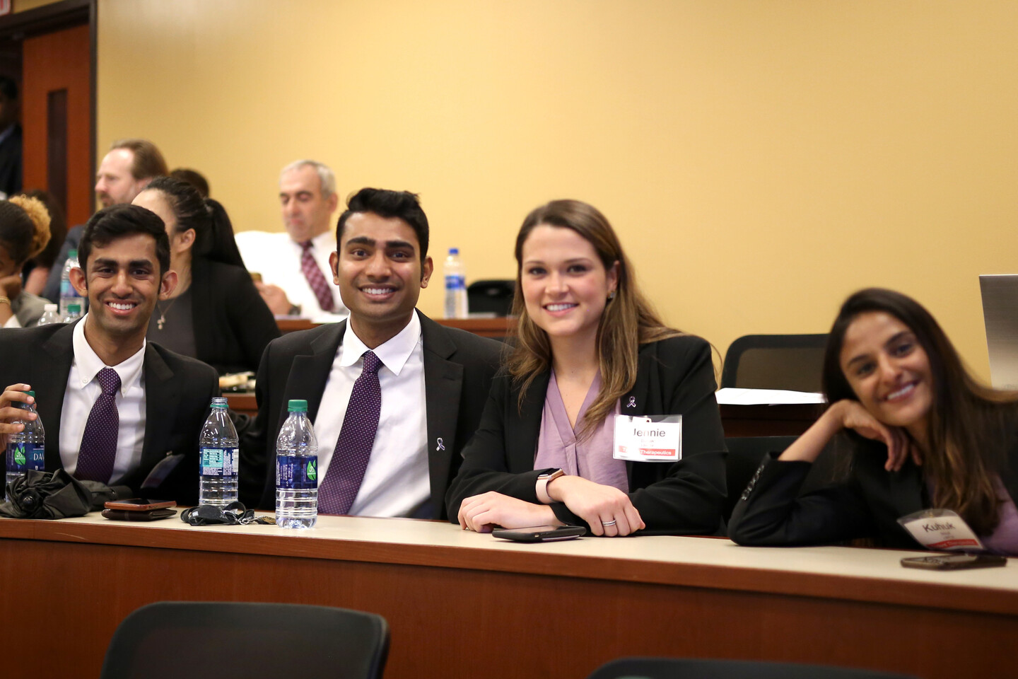Patel, Thyagaraj, Daisak, and Shroff after their presentation