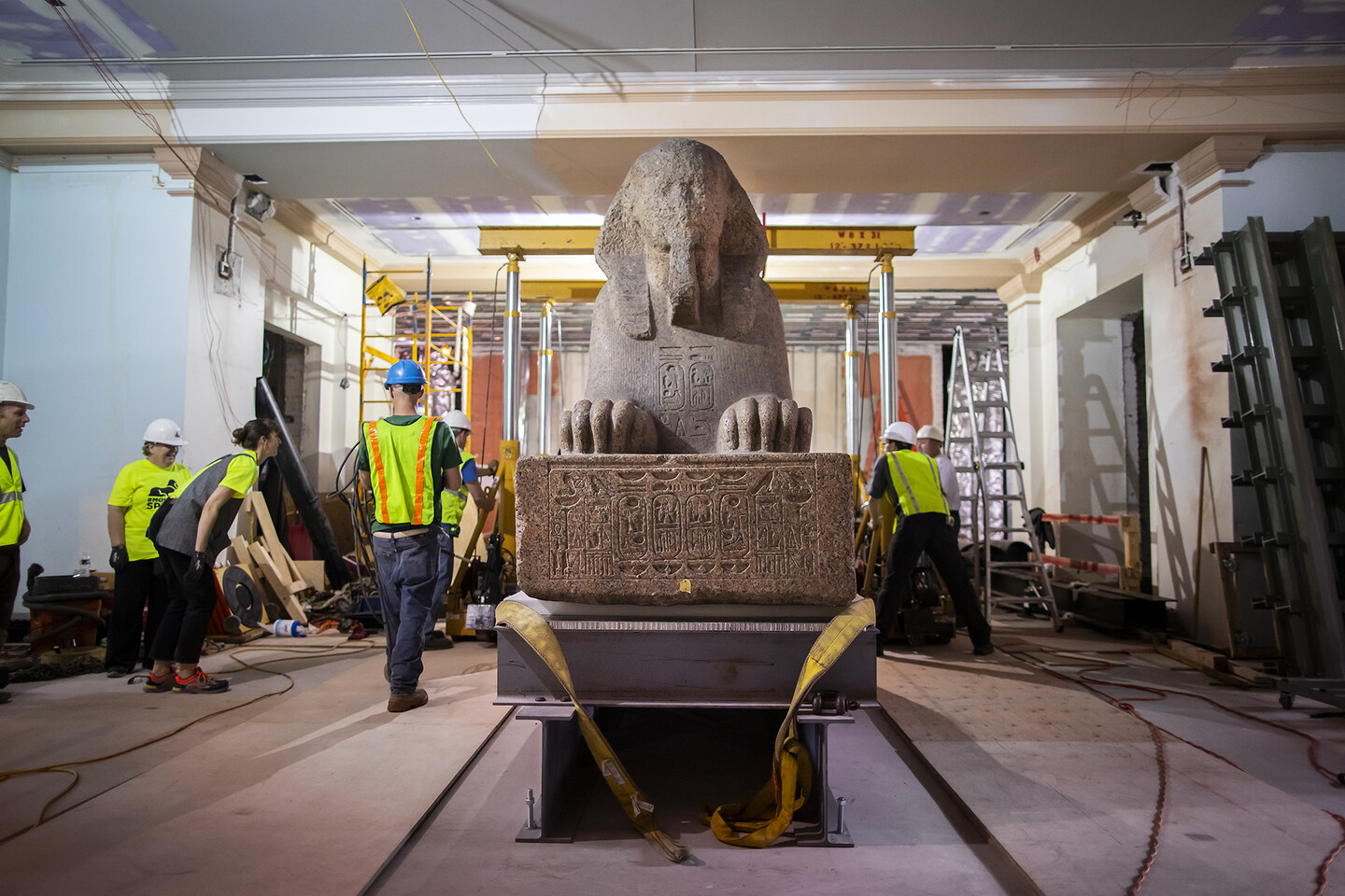 final position of the museum sphinx