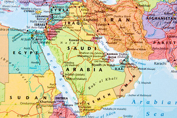 Map of Saudi Arabia