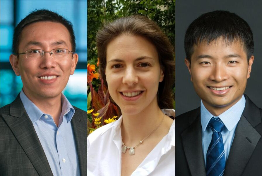 liang feng, erica korb, and weijie su headshots