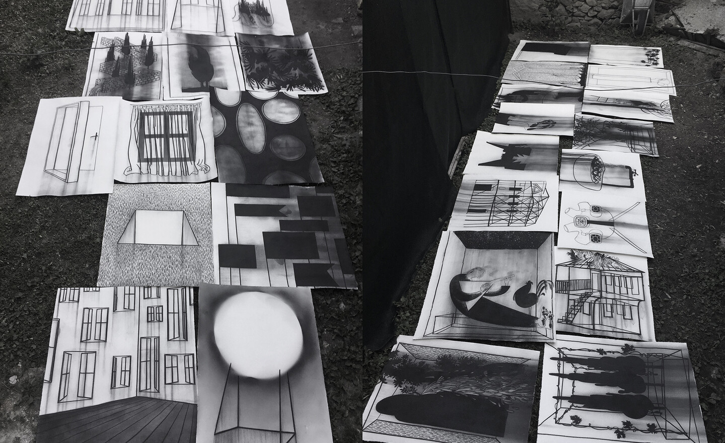 Paintings of various household objects