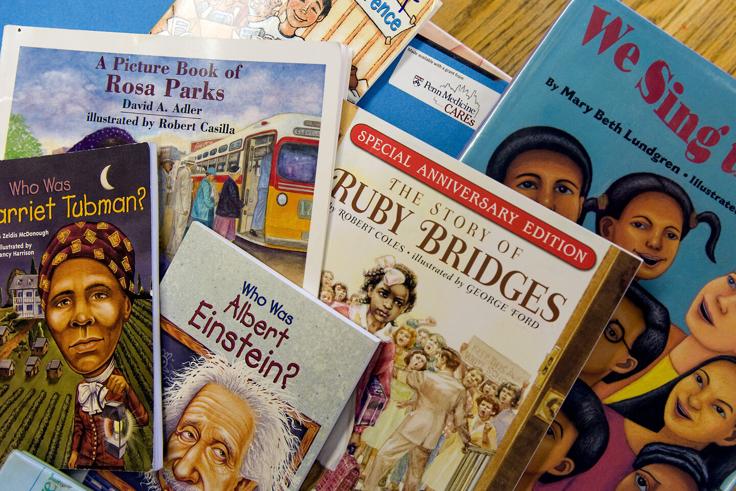 stack of kids books