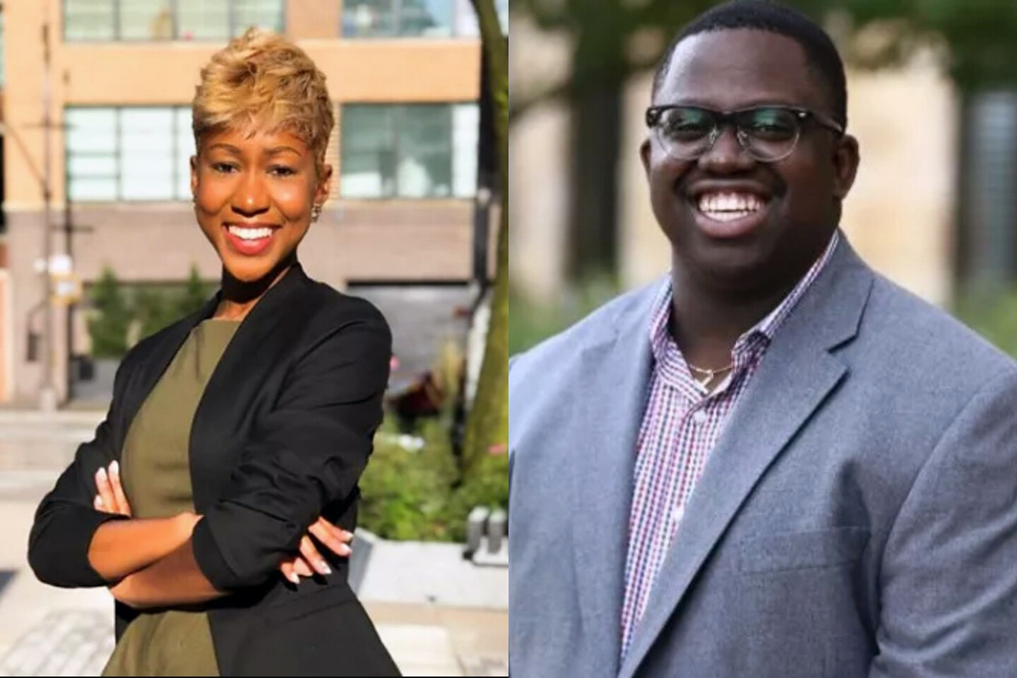 Erica Williams and Femi Brinson