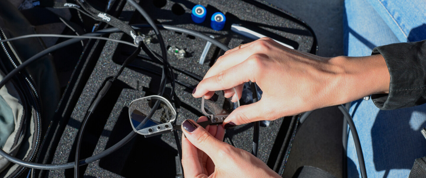 setting up eye tracking glasses for transportation research