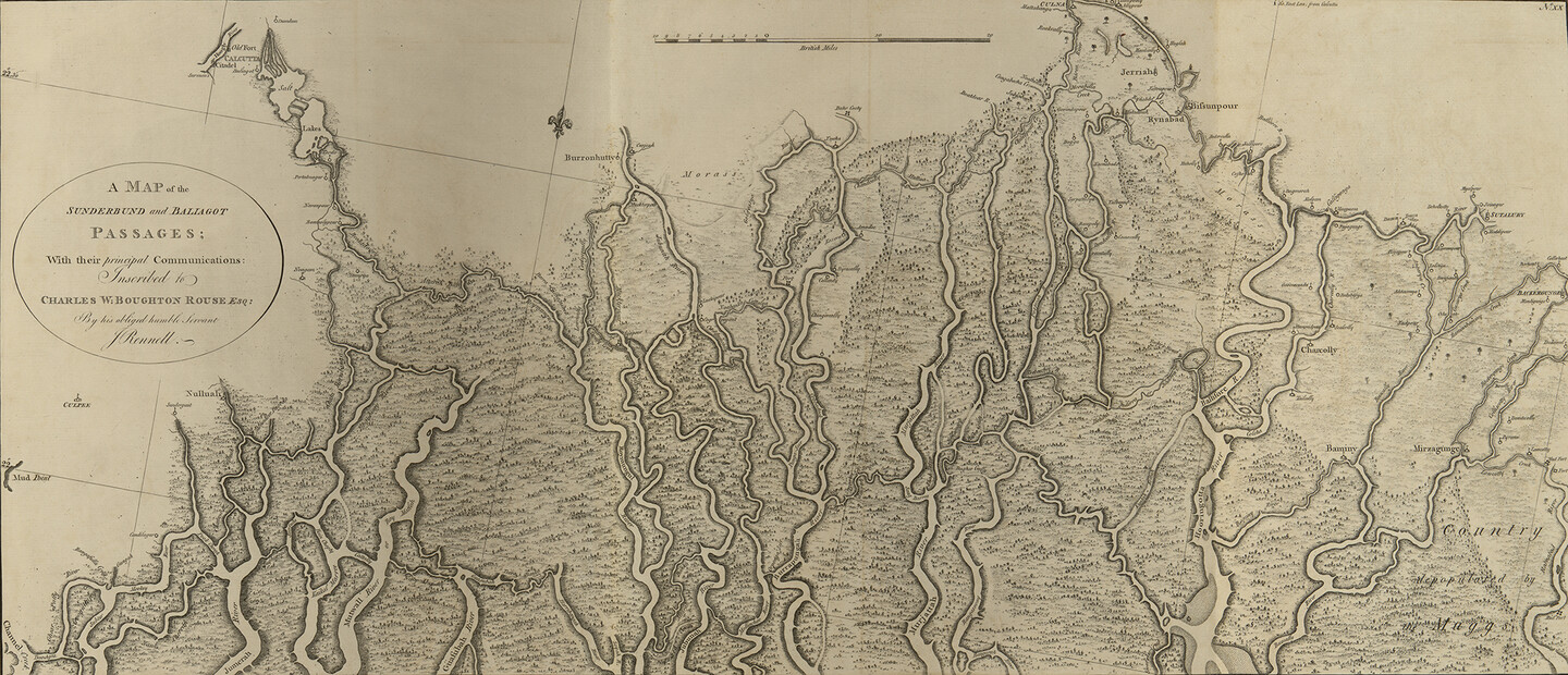atlas map of bengal region