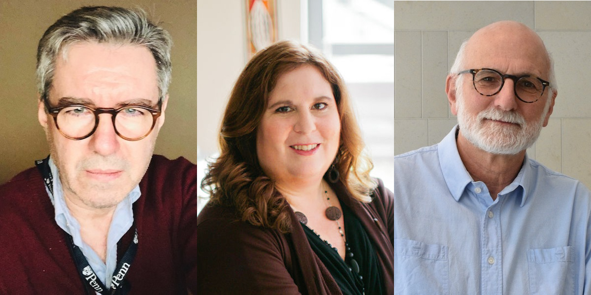 Three headshots of researchers