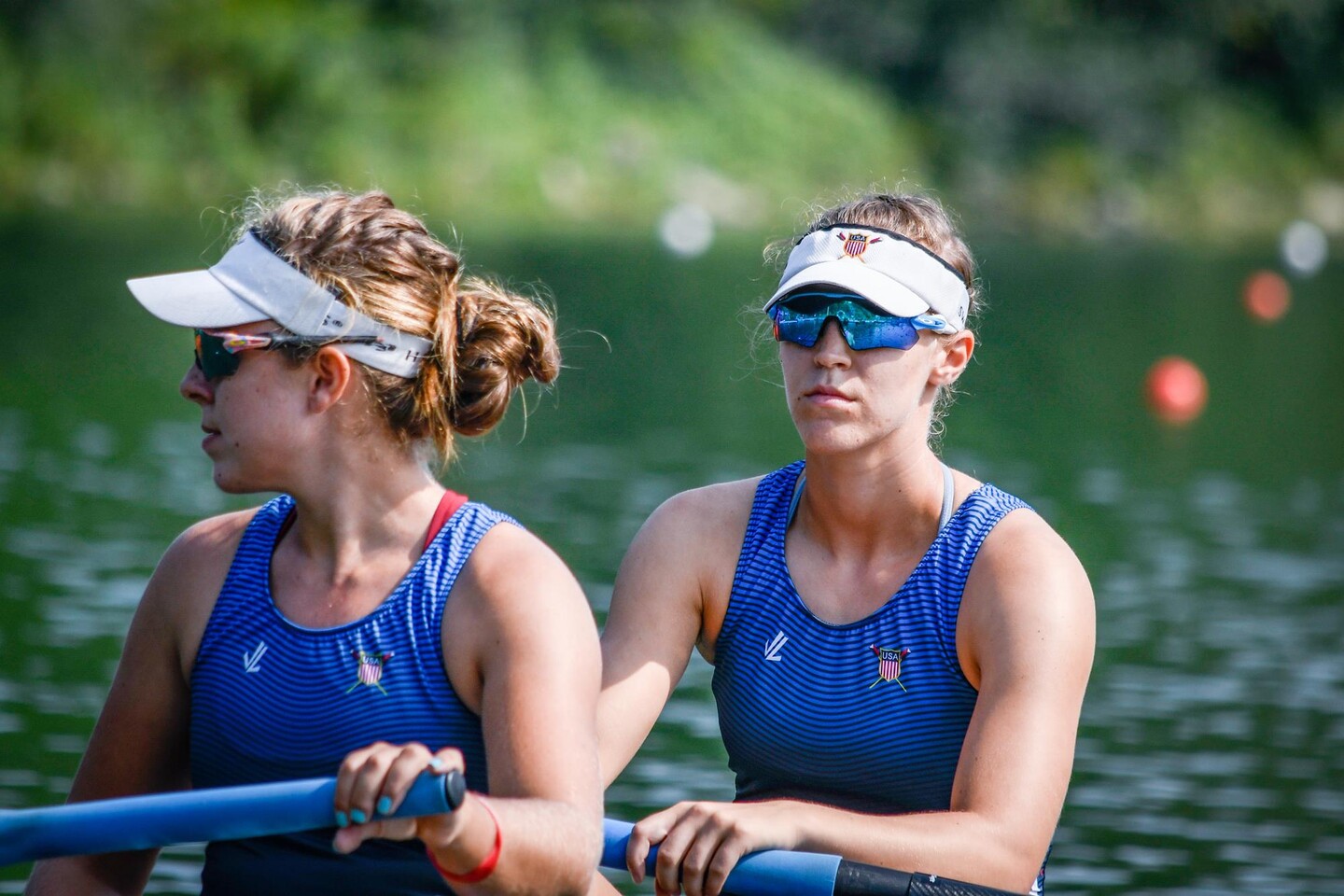 Regina Salmons rows in a bow during her Penn days.