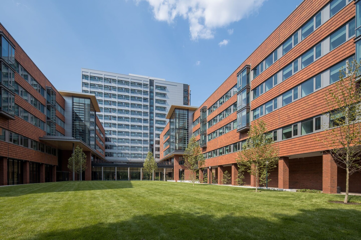 New College House exterior and green