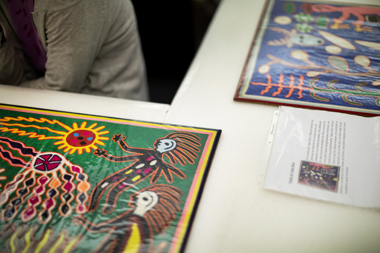 close up of figures in the artworks