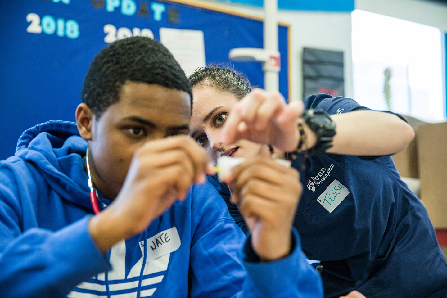 penn nursing student teaches west philadelphia student