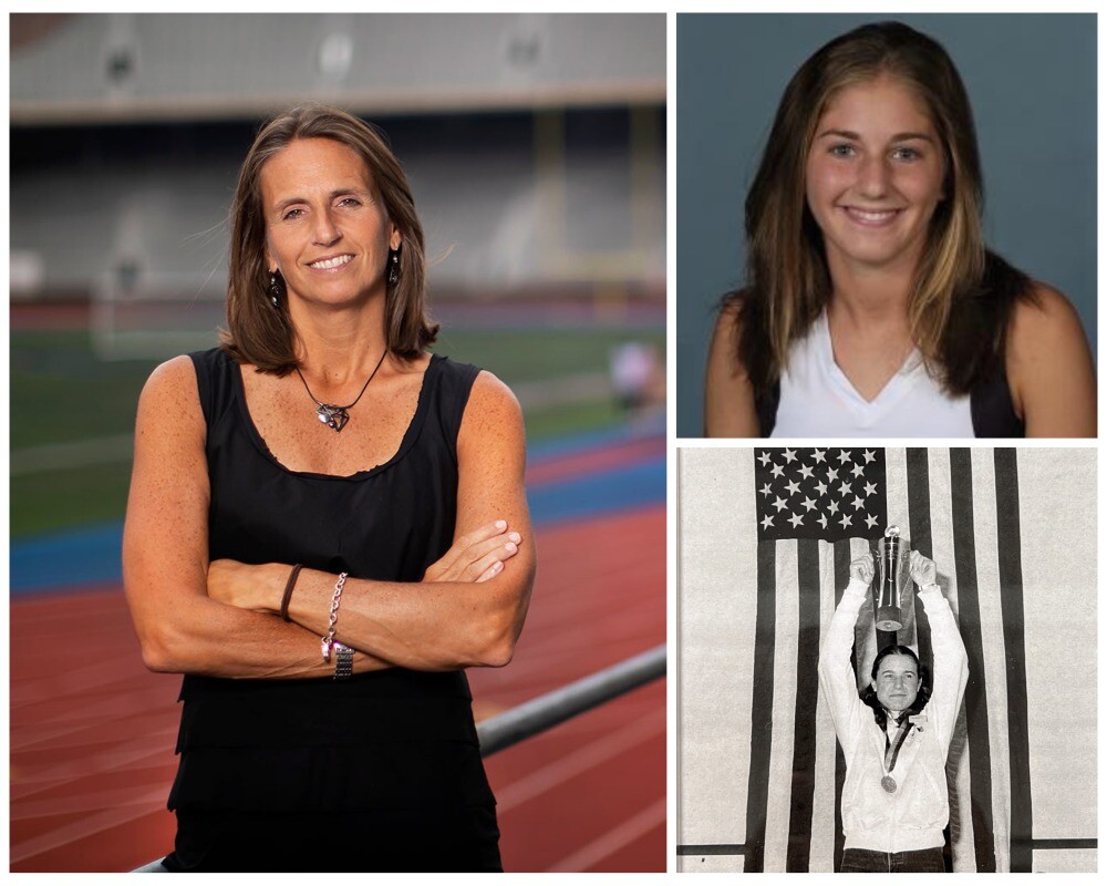 The first two episodes of the “Power the Next 100 Podcasts” feature AD Alanna Shanahan (left) in conversation with 2010 alumna Emma Spiro (top) and 1985 alumna Alicia McConnell (bottom).