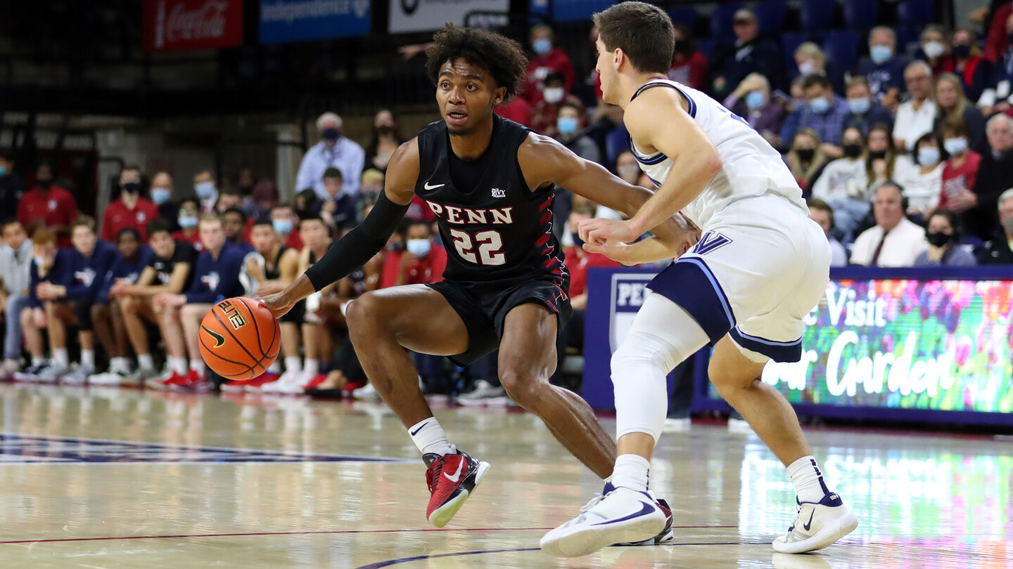 Monroe makes a move with the ball during a game against Villanova.