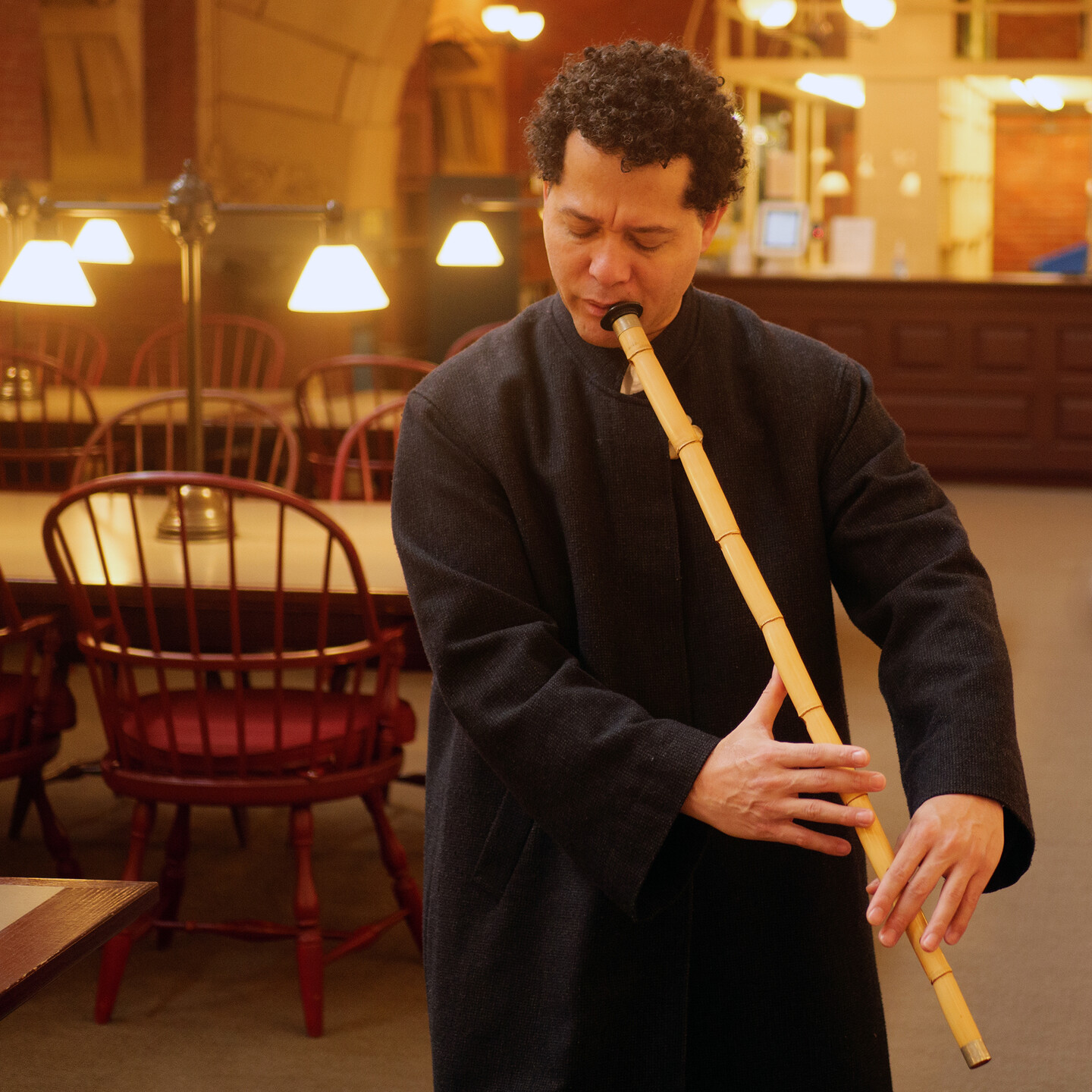 Juan Castrillon playing instrument