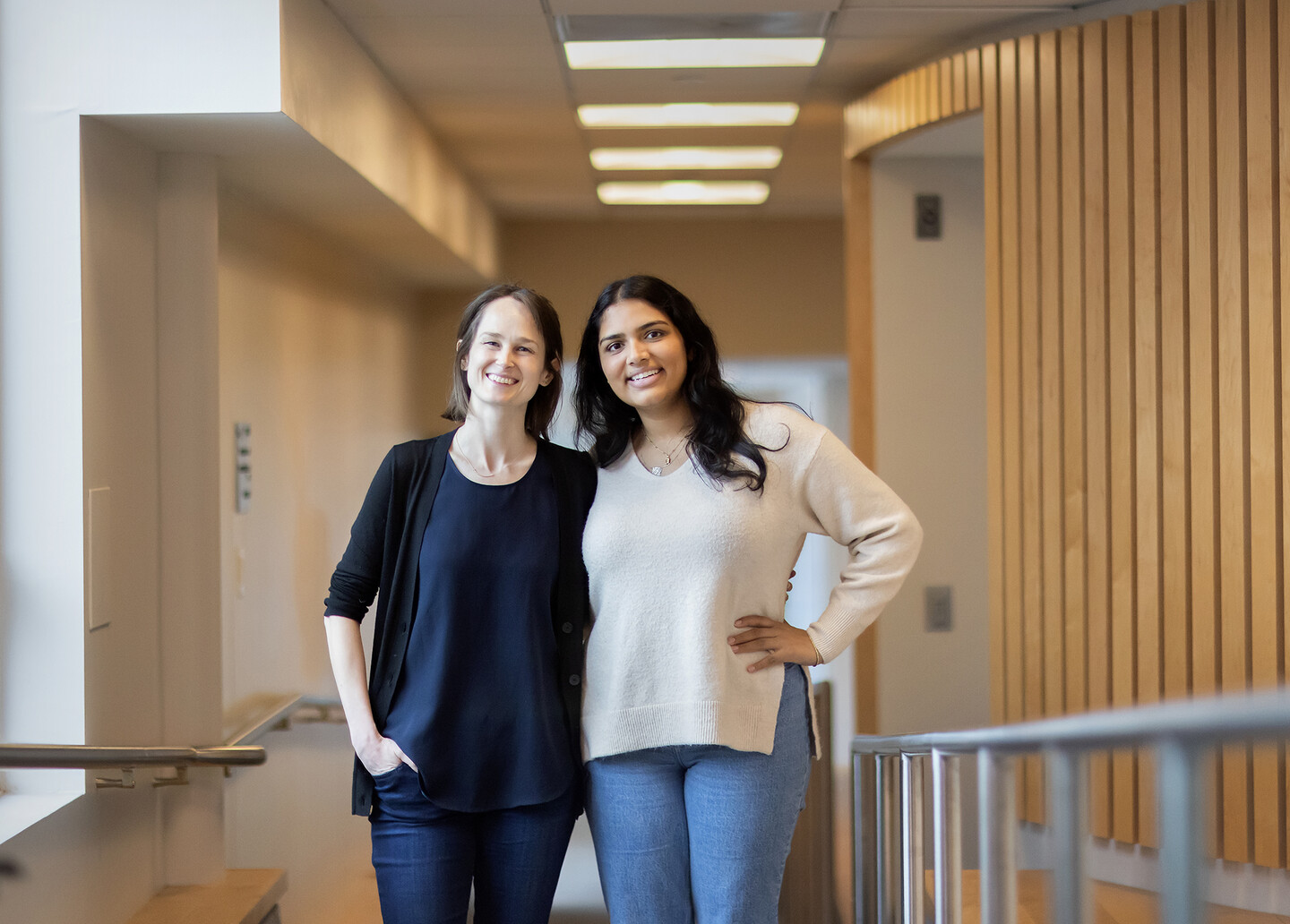 Ph.D. candidate Linnea Gandhi of the Wharton School and research assistant  Anoushka Kiyawat