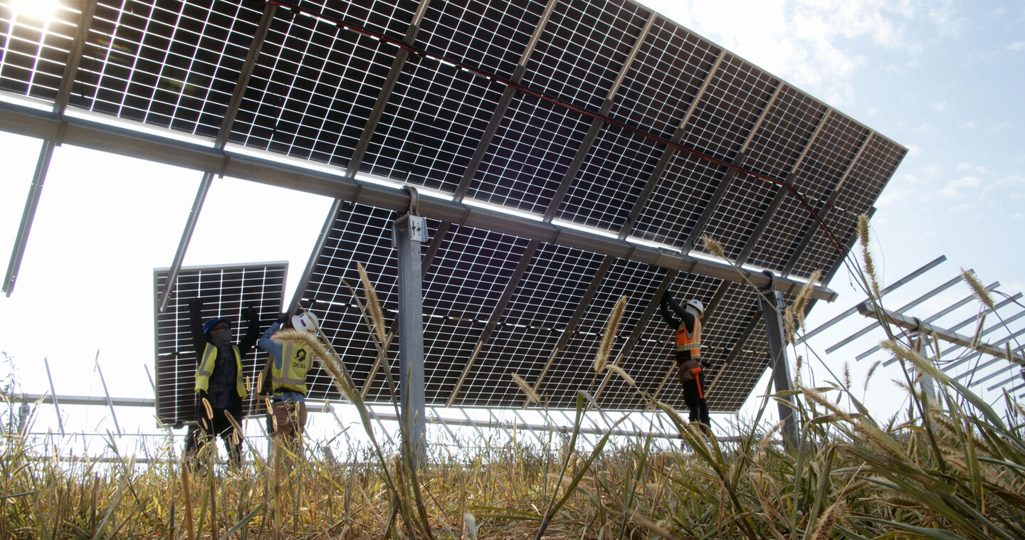 construction of solar panels