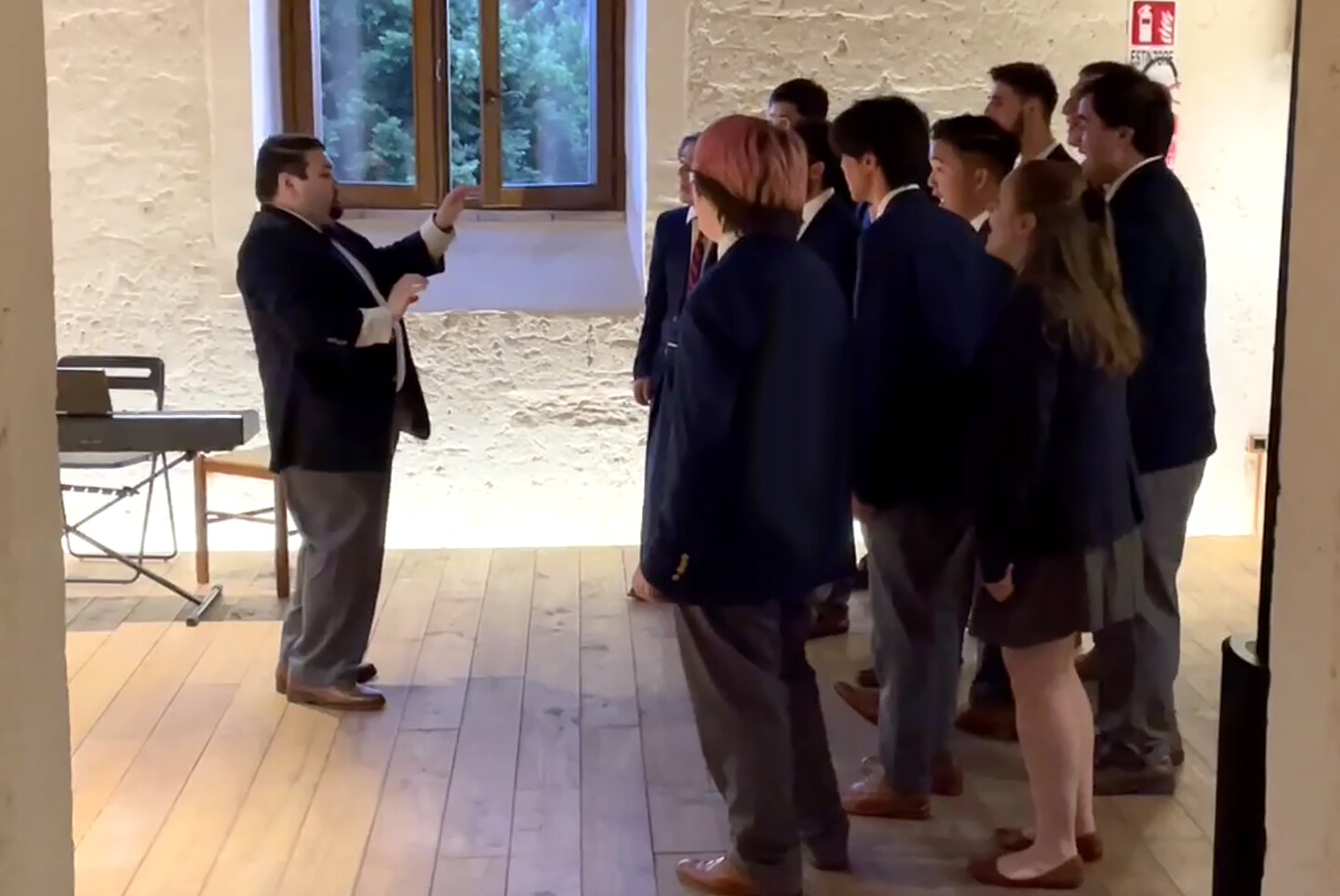 Penn’s Glee Club performing in Italy.
