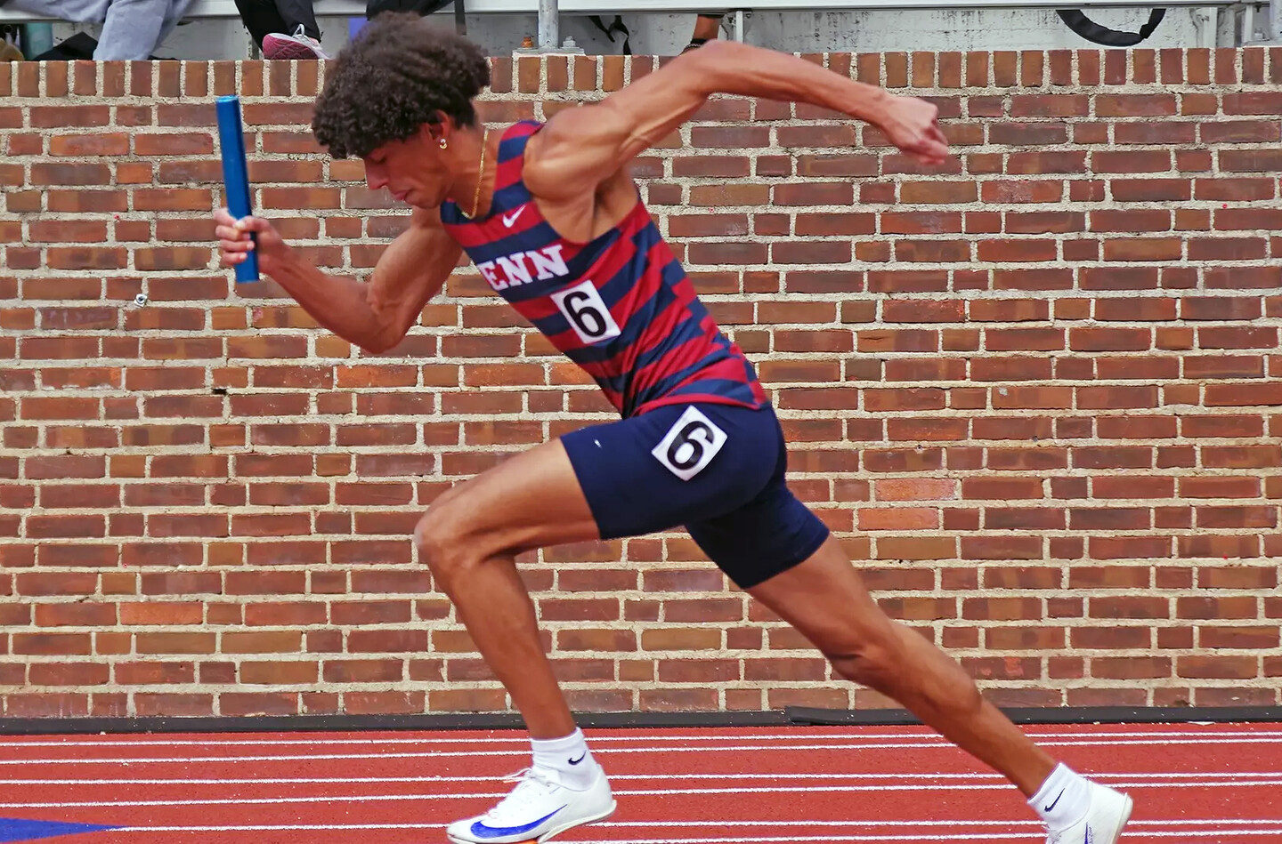 Nayyir Newash-Campbell running the 400m.