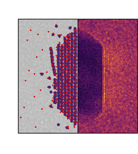 Visualizions of iridium oxide nanocrystals 