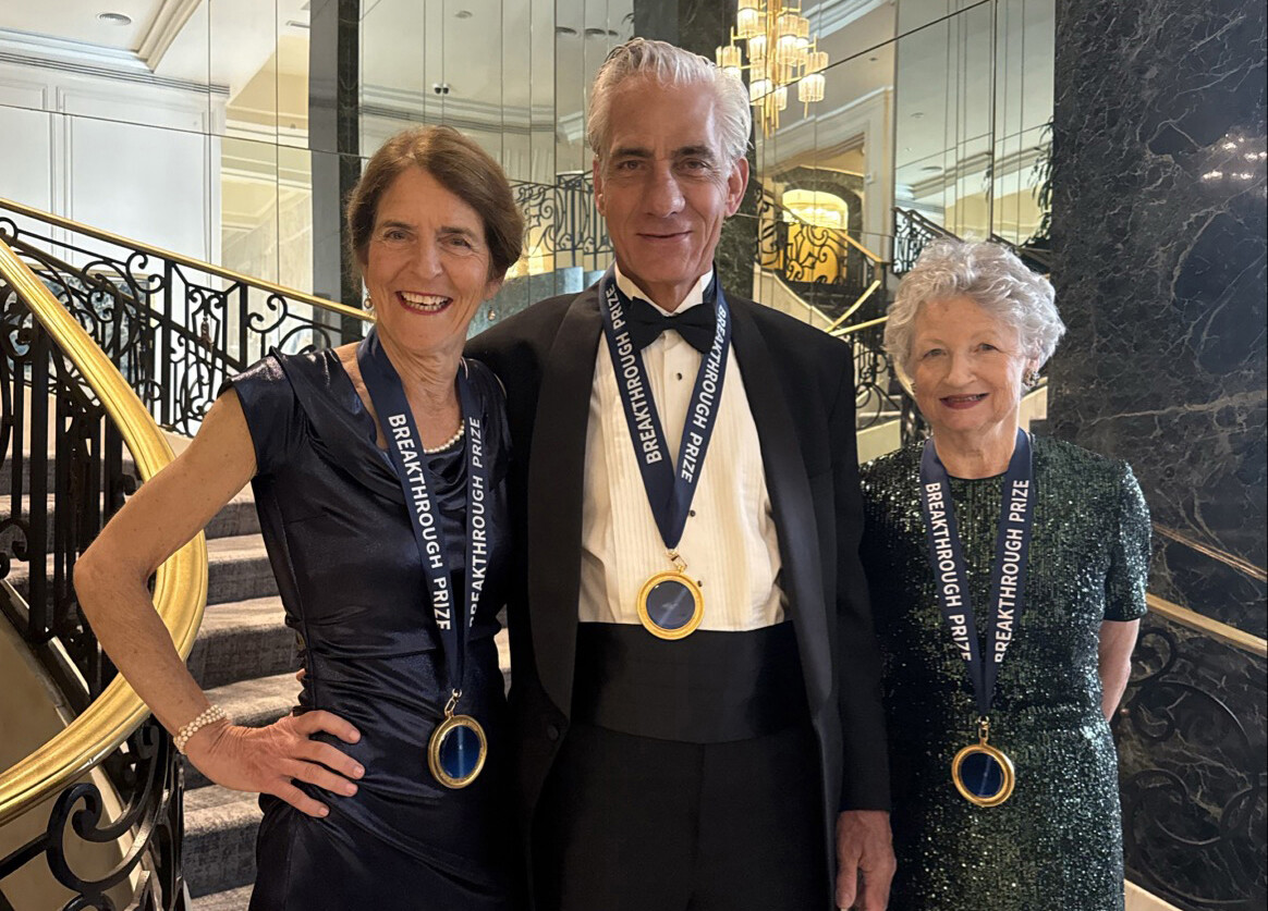 Jean Bennet, Al Maguire, and Katherine High at the Breakthrough Awards ceremony.