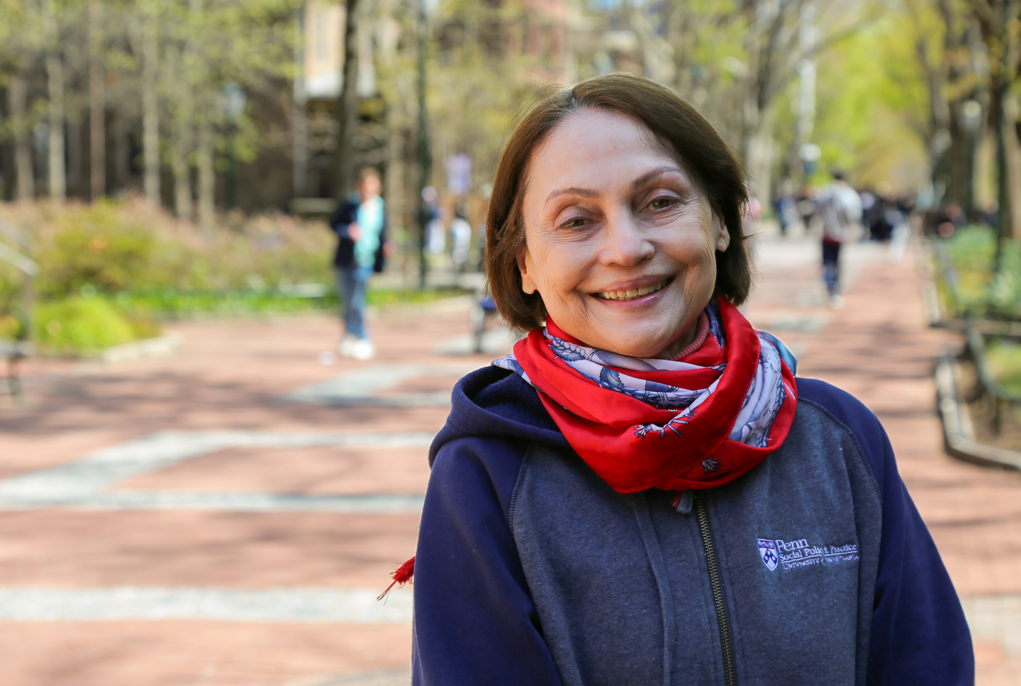 Femida Handy on the campus of the University of Pennsylvania.