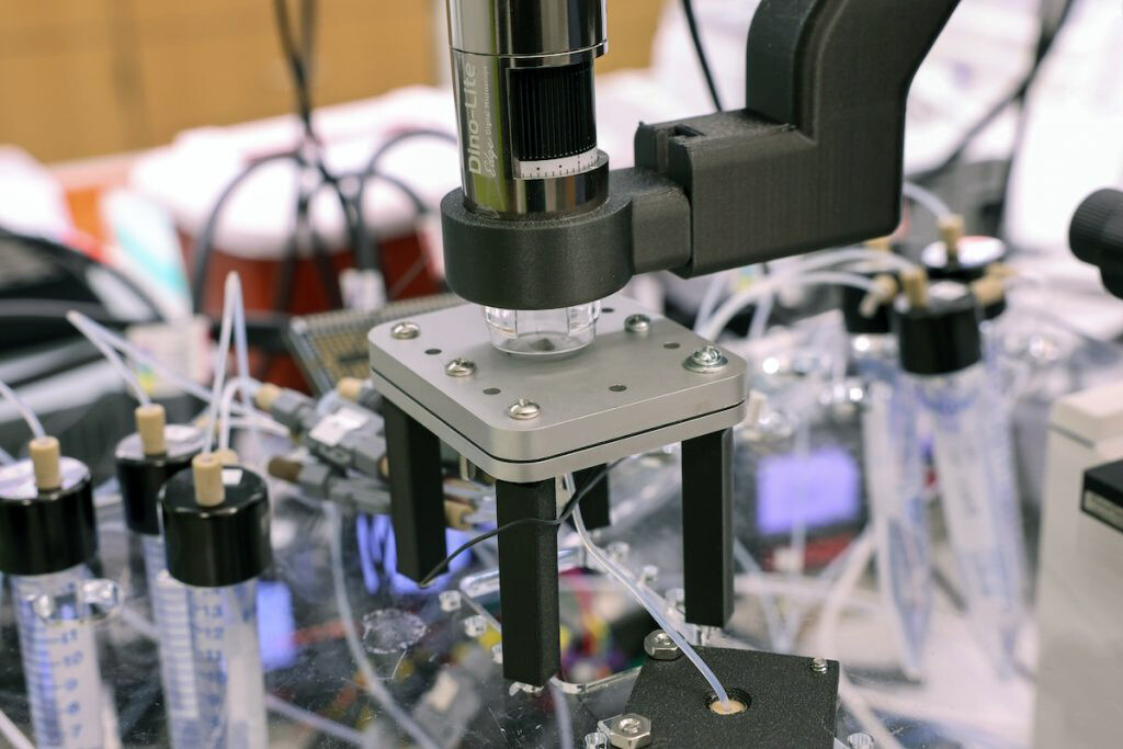 A machine in Michael Mitchell’s lab.