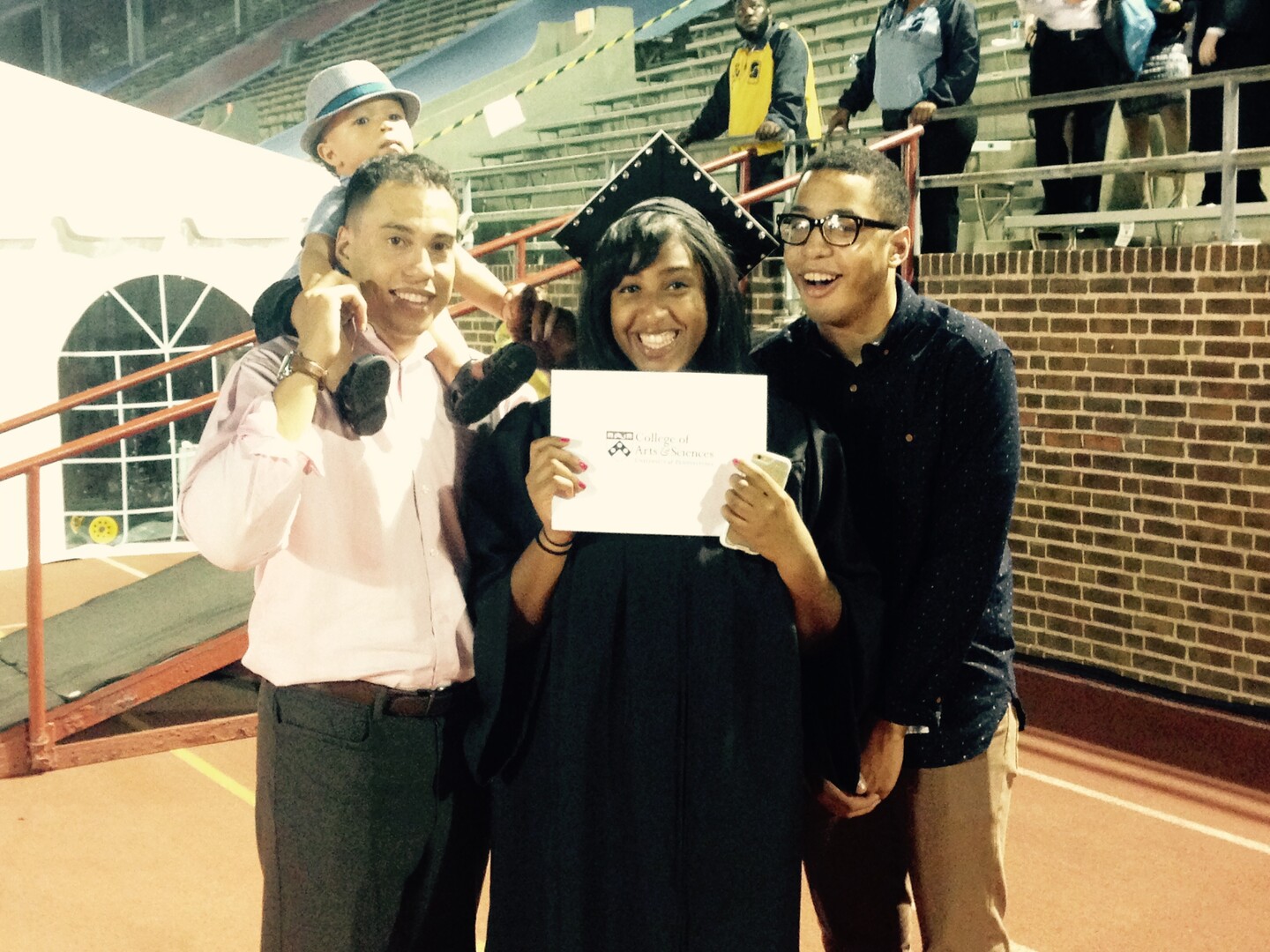 Diamond Irwin at her graduation.