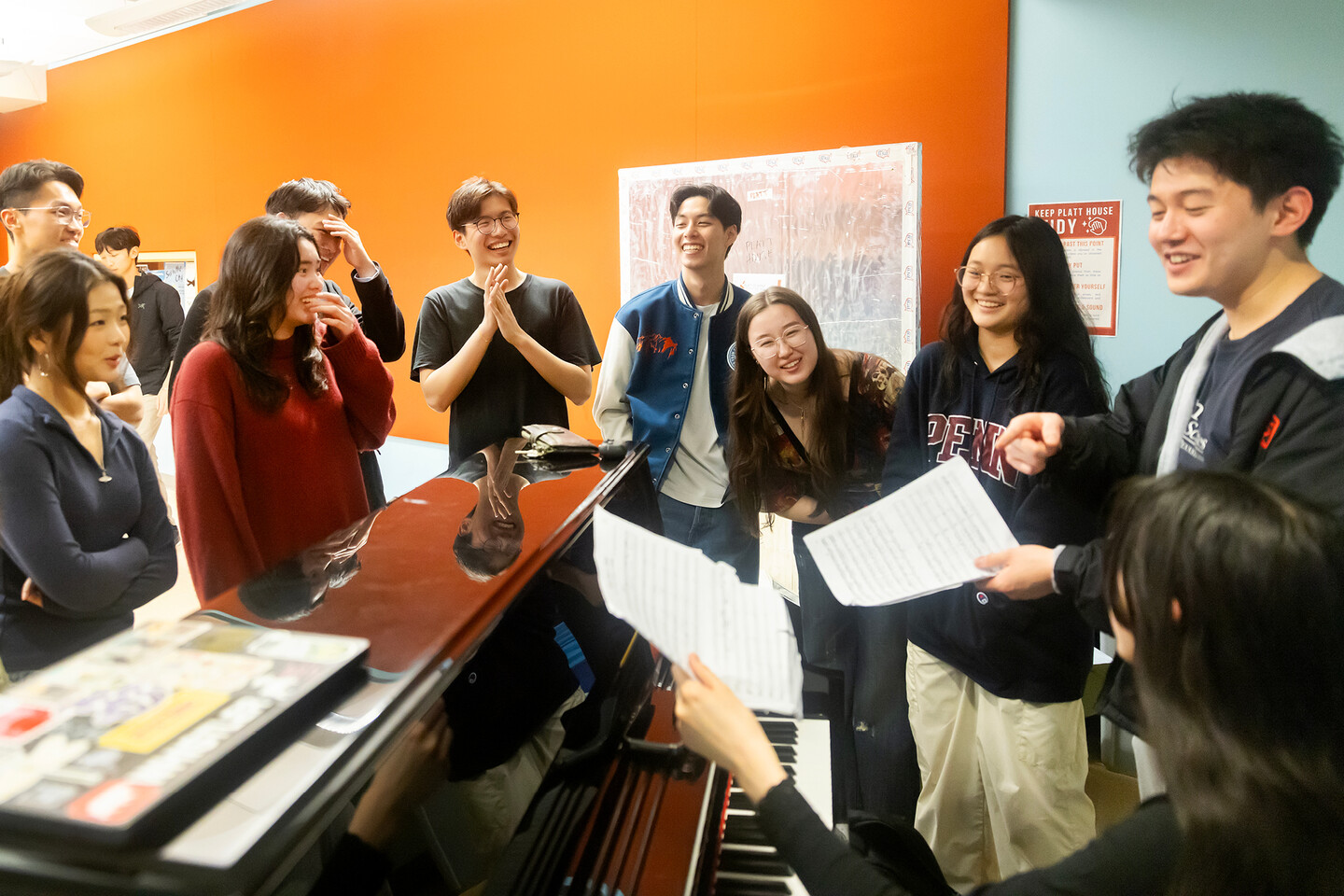 Members of Dischord in rehearsal.