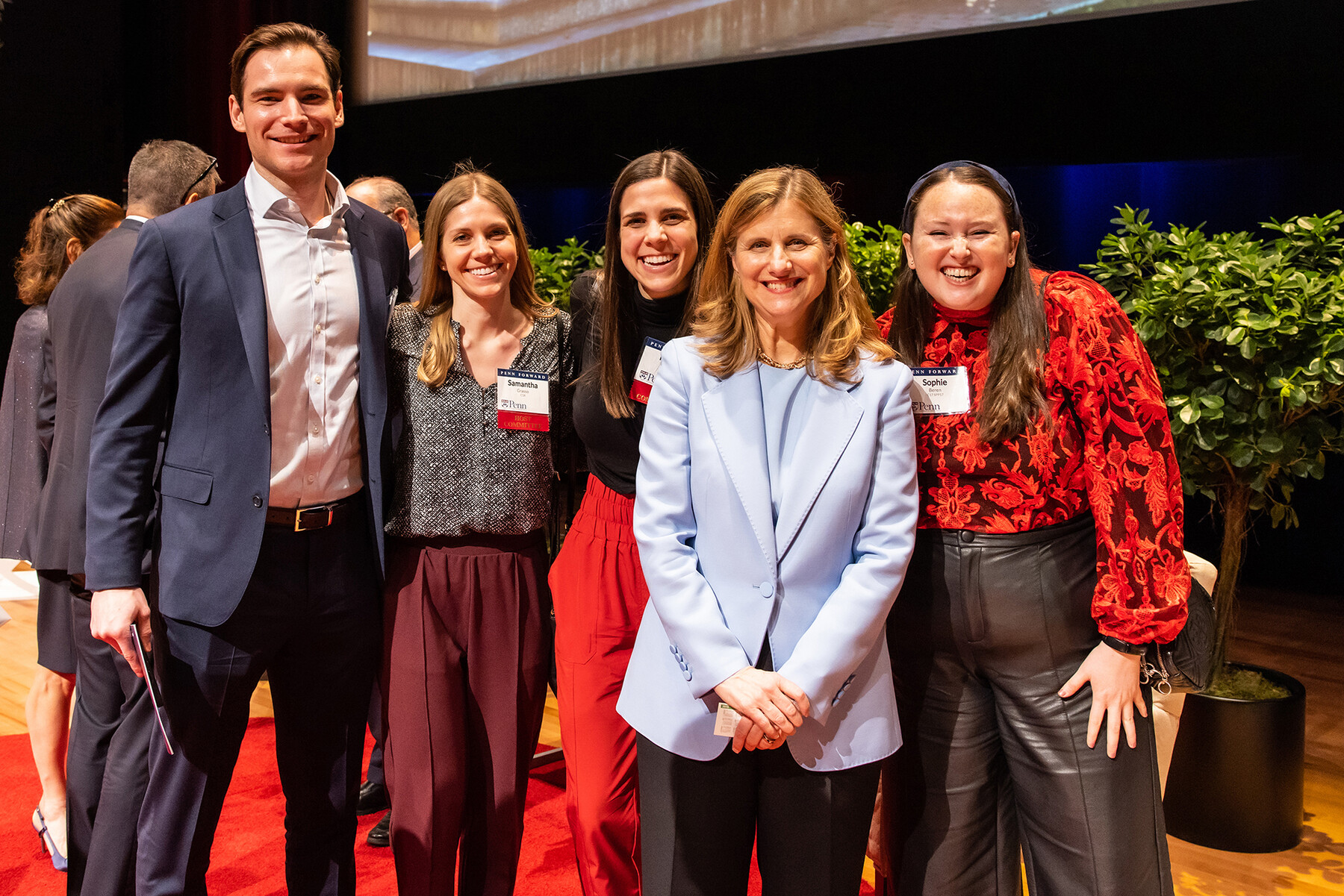 Penn President Liz Magill with alumni at Penn Forward NYC.