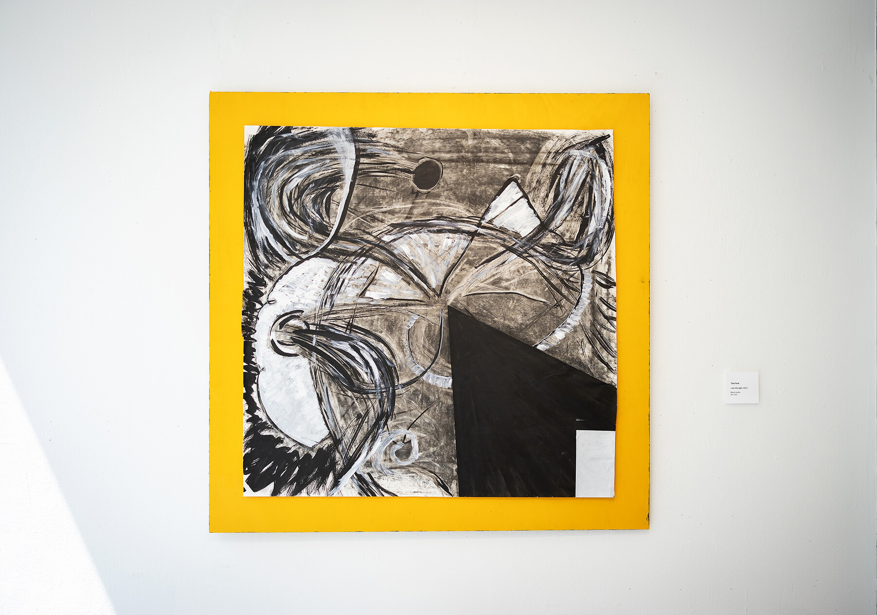 artwork with dark and light shapes