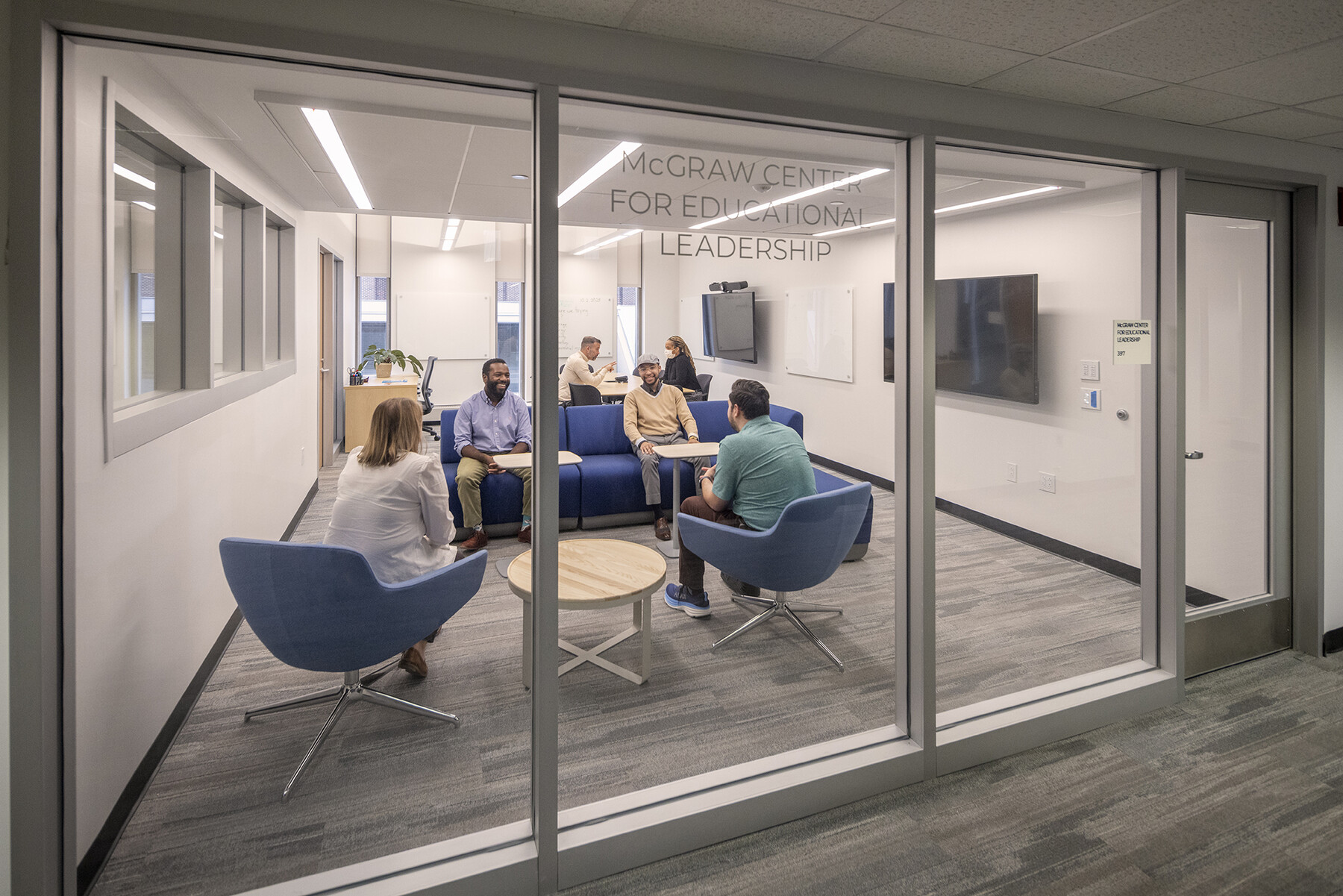 People seated in the McGraw Center for Educational Leadership.