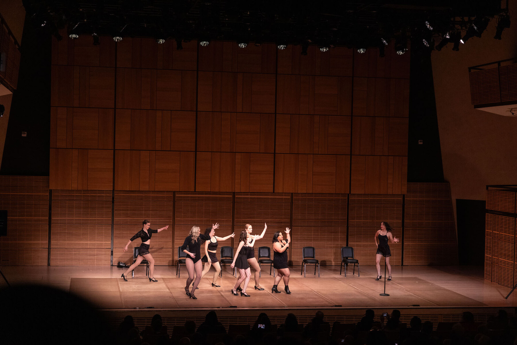 Quadramics performing a musical number.