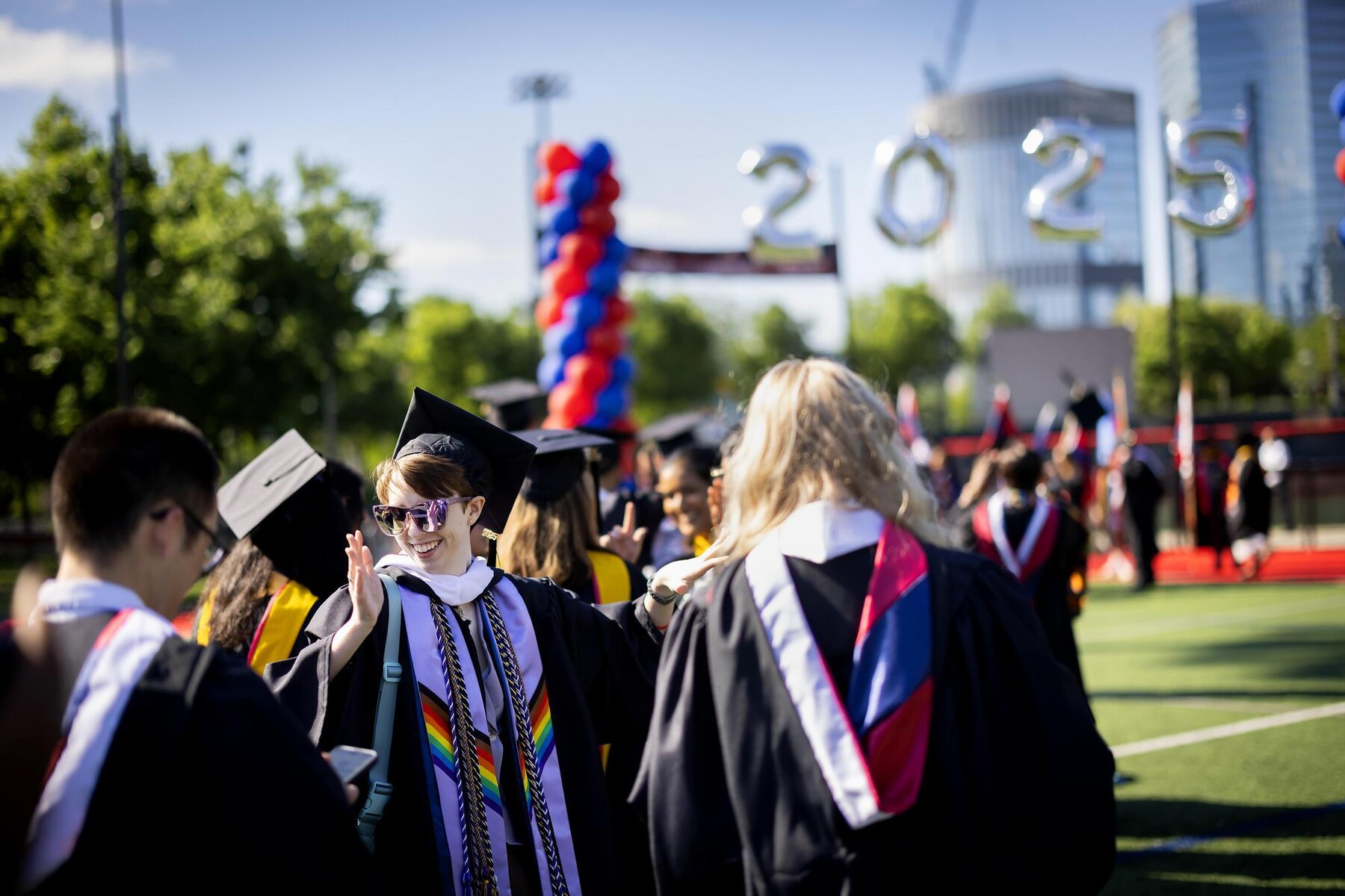 Students in procession to Penn Commencement 2025.