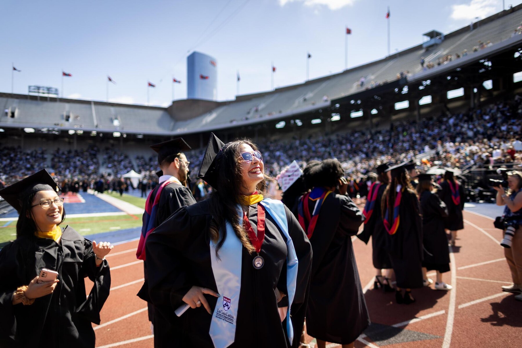 Students in procession to Penn Commencement 2025.