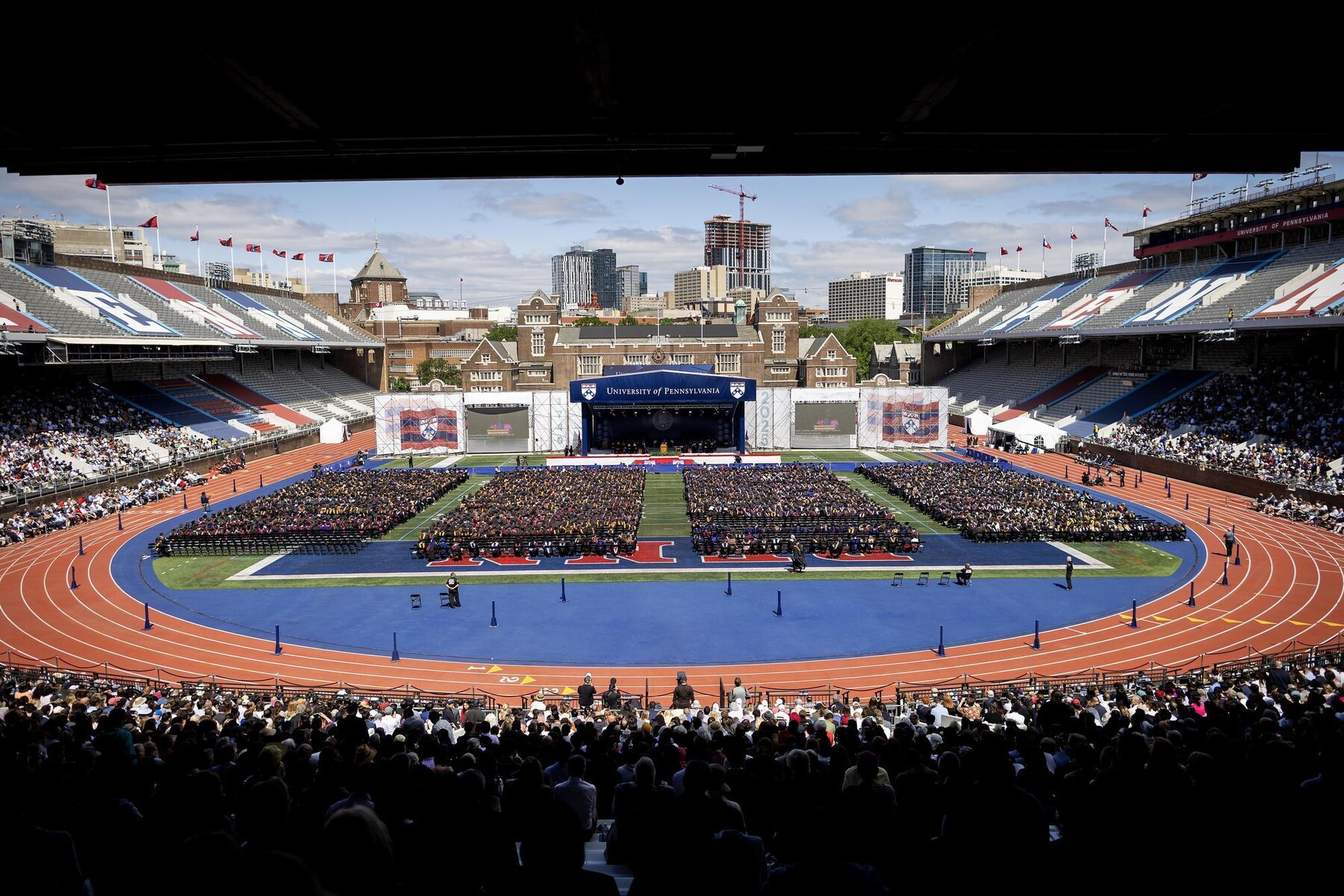 Franklin Field during the Commencement for the class of 2025.