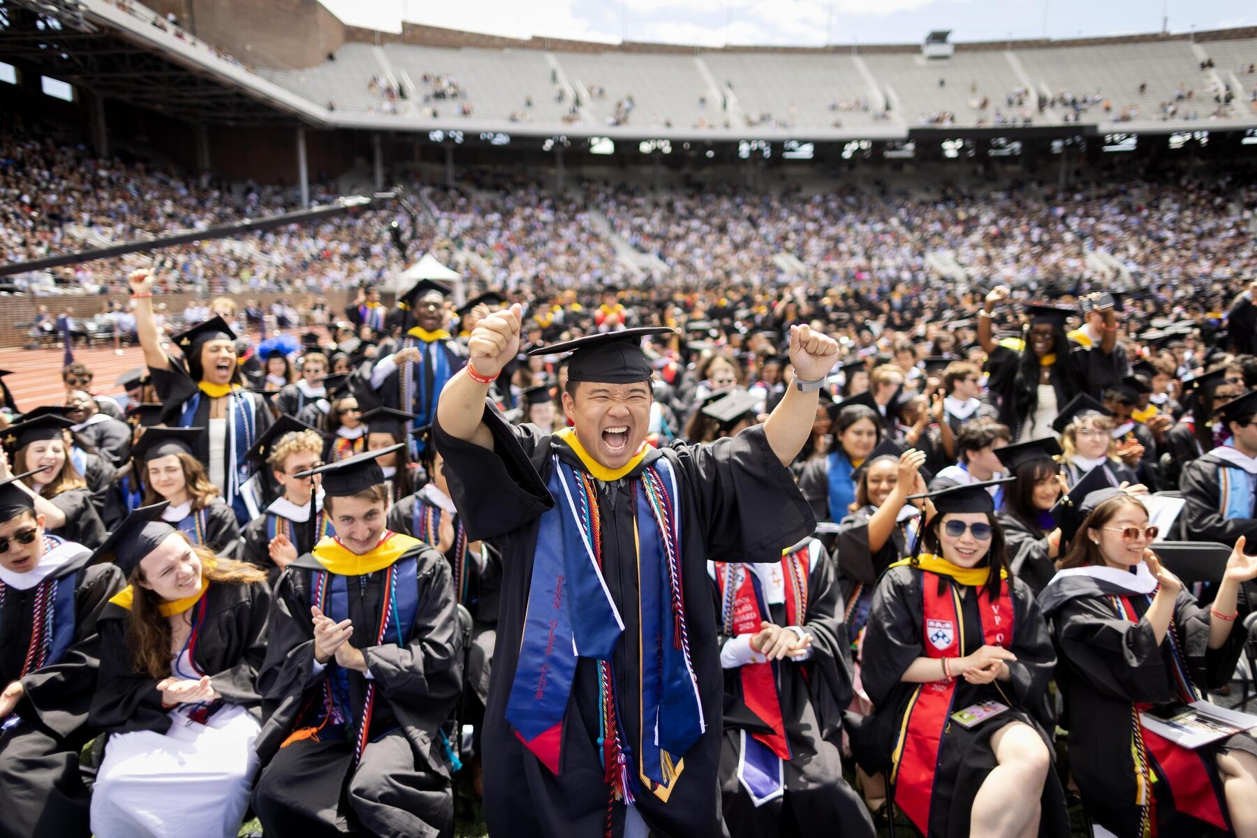 The crowd of graduates at Penn’s 269th Commencement.