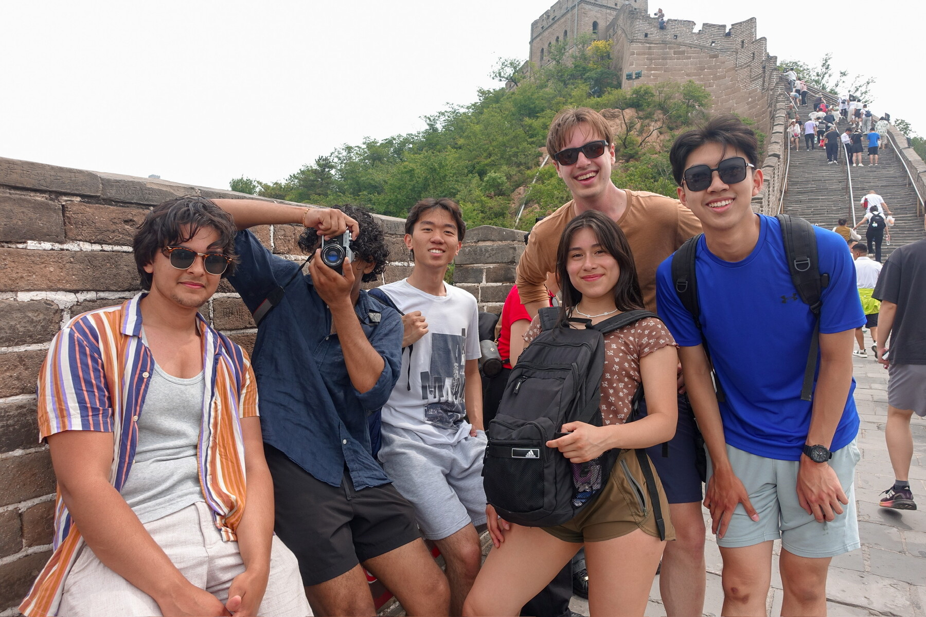 glee club members at Great Wall of China