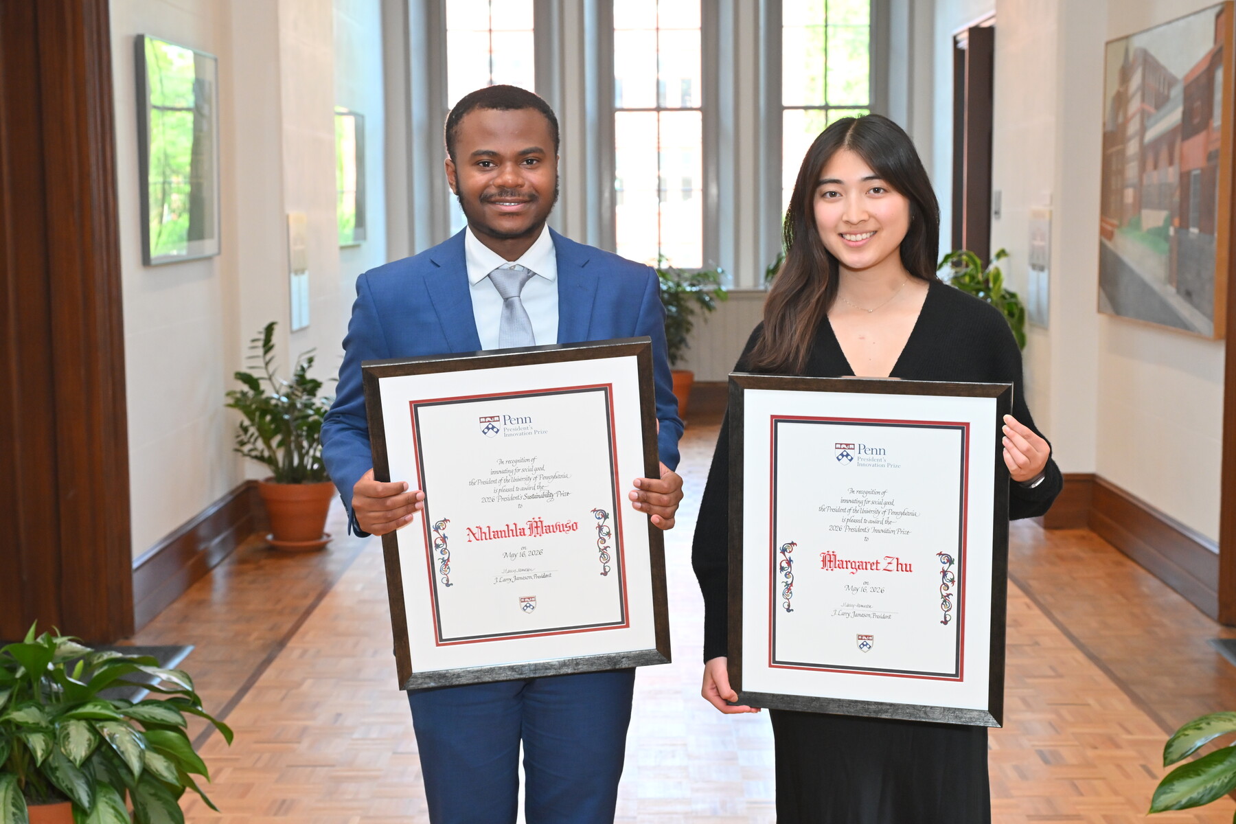 Nhlanhla Mavuso and Margaret Zhu.
