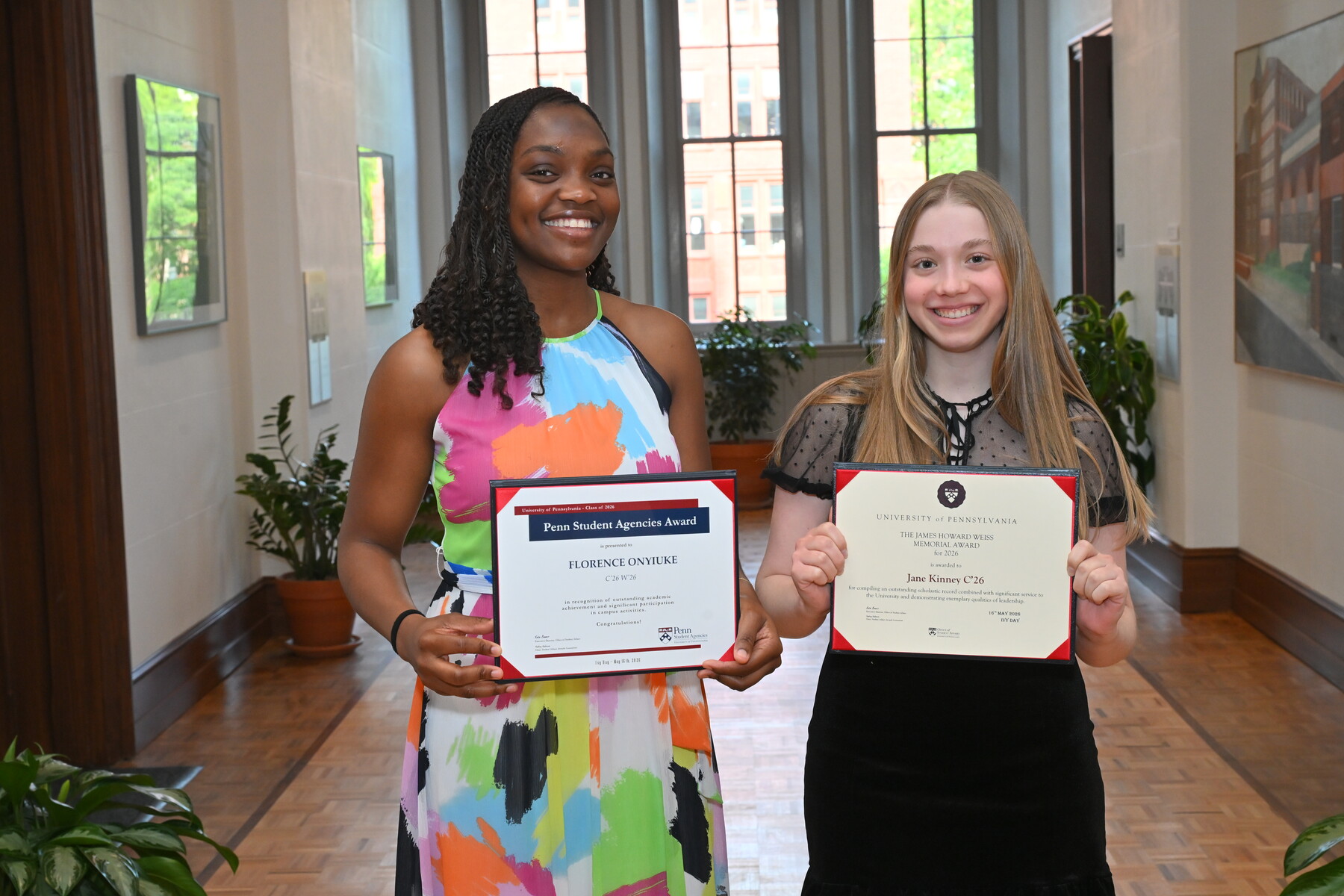 Florence Onyiuke and Jane Kinney