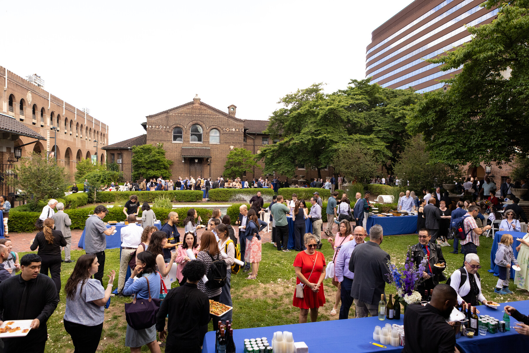 The Models of Excellence celebration picnic outside of the Penn Museum.