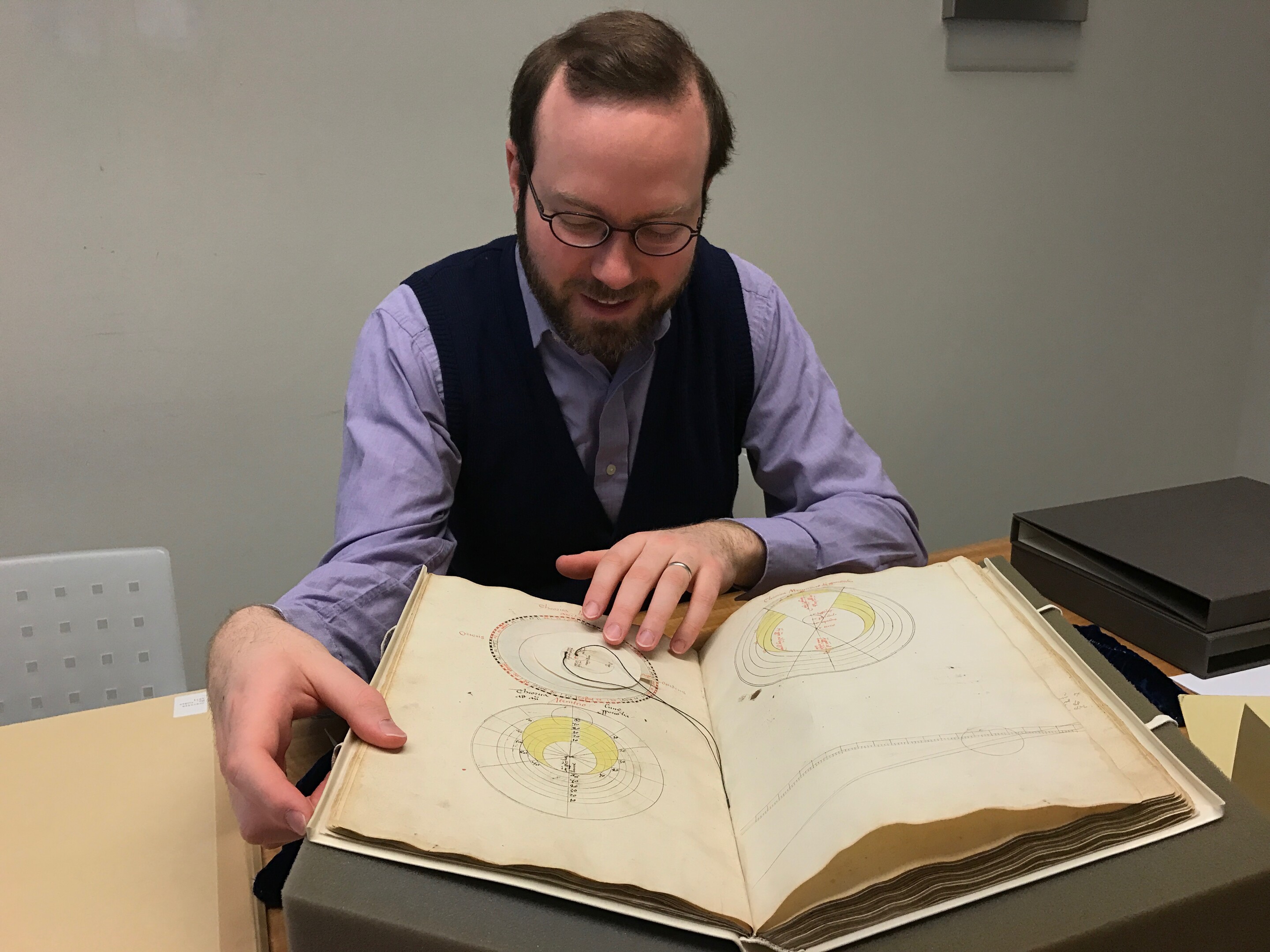 Penn Libraries curator Nicholas Herman. 