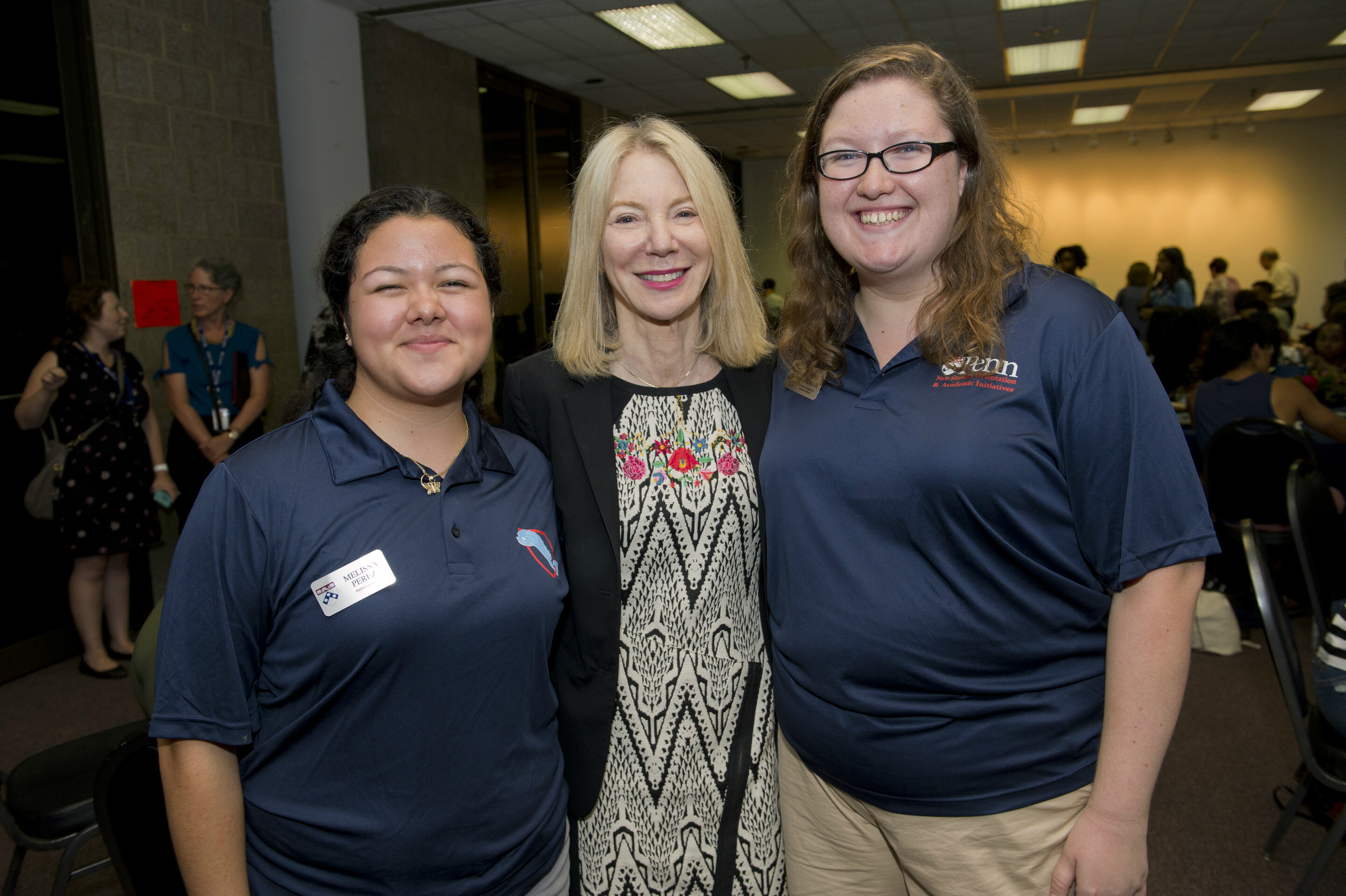 Lyndsi Burcham with President Gutmann