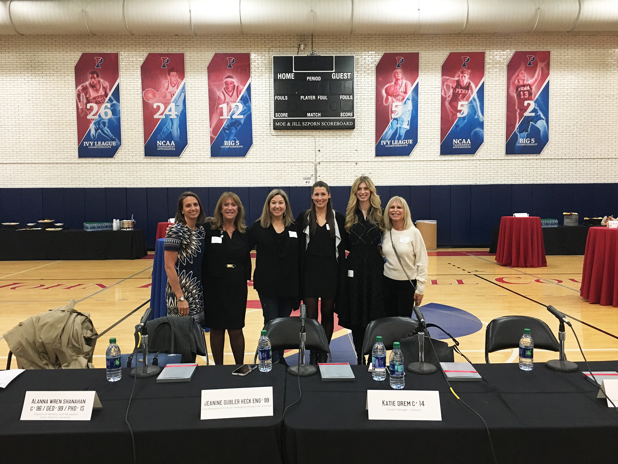 Panelists pose at TCPW women's reception