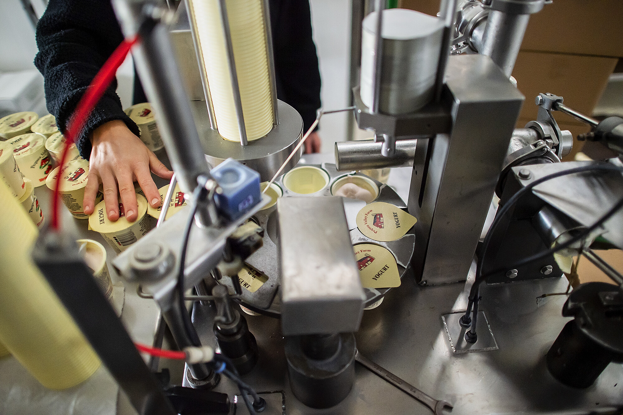 packaging yogurt for penn dining