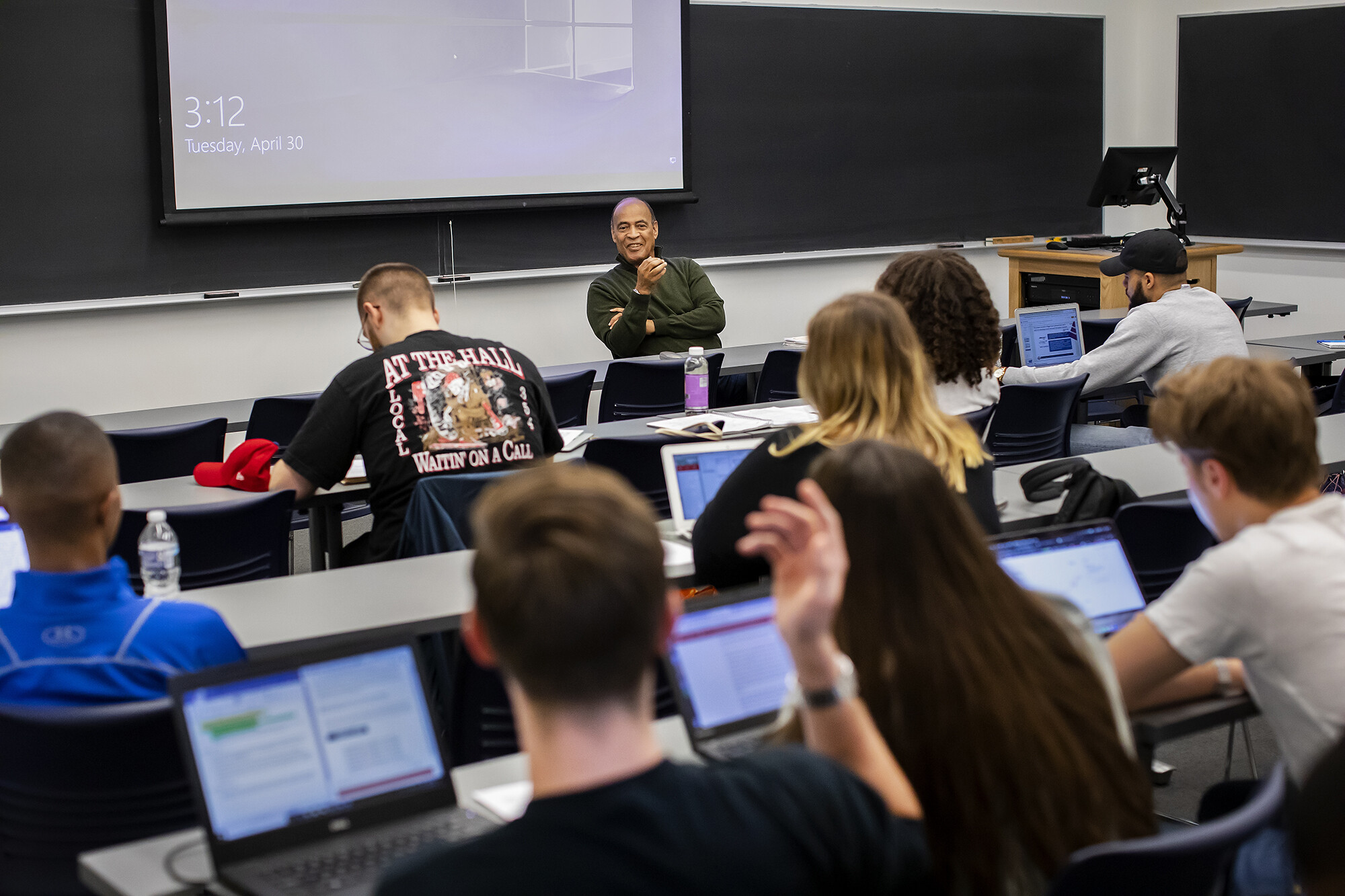 Adolph Reed teaching a class